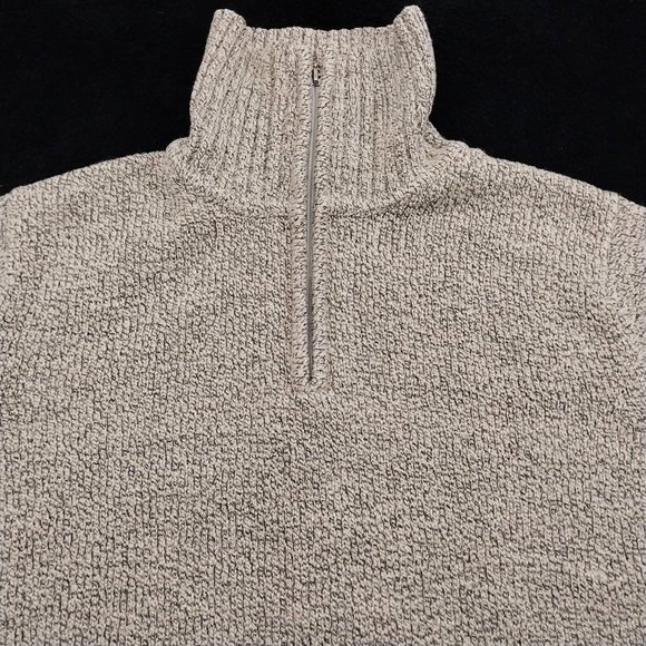Carolyn‎ Taylor Sweater Size XL Brown Partial Zip Turtle Neck #1260 - Picture 2 of 13
